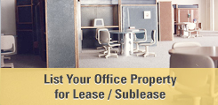 List Your Office Property for Lease - Sublease